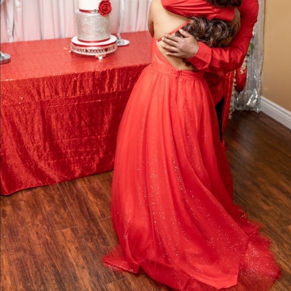 Red Prom Dress - Picture 4 of 4
